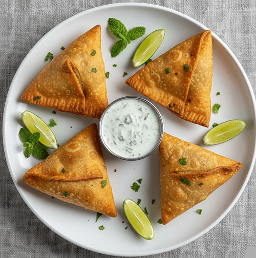 4- 4pcs Lamb Samosa 